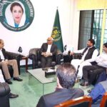 Dr. Muhammad Amjad Saqib, Chairperson of the Benazir Income Support Programme (BISP) met to a delegation of Ministers, Secretary and Addl. Secretary from Gilgit Baltistan on September 27, 2023. Secretary BISP, Mr. Amer Ali Ahmed was also present in the meeting