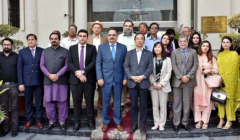 The Ambassador of Japan to Pakistan, Mitsuhiro Wada addressing to exporters at SCCI
