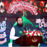 Governor Punjab Muhammad Balighur Rehman addressing the participants during an event organized in connection with Eid-e-Milad-un-Nabi (SAWW) celebrations at the Governor House