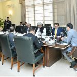 Caretaker Prime Minister Anwaar-ul-Haq Kakar chairs a meeting regarding power sector