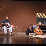 Artists performing in a theatre play “SAY NO” during Pakistan Teatre Festival 2023 at Arts Council of Pakistan.