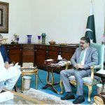 Admiral (Retd). Muhammad Asif Sandila called on Caretaker Prime Minister Anwaar-ul-Haq Kakar