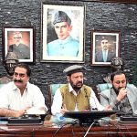 Chief Minister Gilgit-Baltistan Haji Gulbar Khan Addressing a press conference