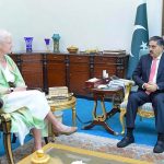 Ambassador of the European Union Dr. Riina Kionka calls on caretaker Prime Minister Anwaar-ul-Haq Kakar
