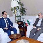 Mr. Reza Amiri Moghaddam, Ambassador of Iran to Pakistan called on Caretaker Federal Minister for National Health Services Regulations and Coordination, Dr. Nadeem Jan at his office