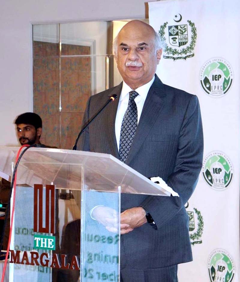 Deputy Chairman Planning Commission Muhammad Jehanzeb Khan, addresses at the workshop titled “Integrated Energy Planning for Sustainable Development, organized by the Energy Wing of the Planning Ministry