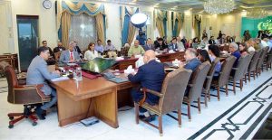 Caretaker Prime Minister Anwaar-ul-Haq Kakar interacted with Islamabad based foreign media