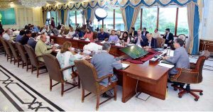 Caretaker Prime Minister Anwaar-ul-Haq Kakar interacted with Islamabad based foreign media