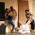 Students of the Arts Council performing their art in the theme of "Pakistan Theater Festival 2023" organized by the Arts Council of Pakistan Karachi