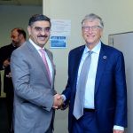 Caretaker Prime Minister Anwaar-ul-Haq Kakar meets Co-chair of the Bill and Melinda Gates Foundation, Bill Gates on the sidelines of 78th session of United Nations General Assembly