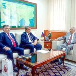 Ambassador of Azerbaijan, Mr. Khazar Farhadov calls on Caretaker Minister for Planning Development and Special Initiatives, Muhammad Sami Saeed