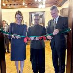 Ambassador of Pakistan, Asif Hussain Memon and Turkish Ambassador Gulshen Karanis Ekshioglu along with the Chief Guest Mr. Peter Jakob, Additional Secretary Ministry of Foreign Affairs & Trade of Hungary inaugurated the First-Ever Art Exhibition of Pakistani Artists