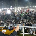 Chairman Pakistan People's Party Bilawal Bhutto Zardari addressing during distribution Ceremony of land ownership rights papers to Sukkur Barrage and Canals affectees from Bashirabad and Raju Marwari Goth