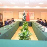Caretaker Prime Minister Anwaar-ul-Haq Kakar and Mr. Han Zheng, the Vice-President of People's Republic of China in a meeting at the sidelines of UNGA Summit