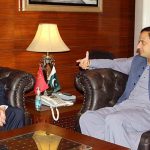 Mayor Karachi Barrister Murtaza Wahab is meeting with Consul General of China Mr. Yang Yundong.