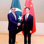 Caretaker Prime Minister Anwaar-ul-Haq Kakar and Mr. Han Zheng, the Vice-President of People's Republic of China during a meeting at the sidelines of UNGA Summit.