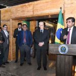 Federal Minister for Commerce, Industries and Production, Dr. Gohar Ejaz addressing the audience at the National Day celebration of Brazil