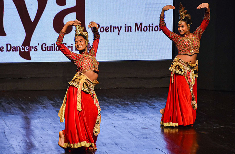 Sri Lankan artist performing during Program (Kanya) Chandana Wickramasinghe & The Dancers Guild Sri Lankan organized by Arts Council of Pakistan in collaboration with Consulate General of Srilanka Karachi and Alhamra Arts council at Alhamra