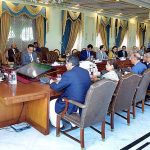 Caretaker Prime Minister Anwaar-ul-Haq Kakar chairs a briefing by Ministry of Commerce and Ministry of Industries and Production.
