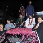 Chairman PPP, Bilawal Bhutto Zardari addressing public gathering on his arrival in the city