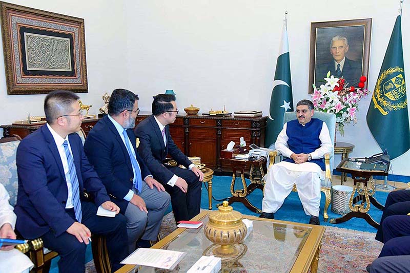 A delegation of Huawei Pakistan led by CEO Ethan Sun calls on Caretaker Prime Minister Anwaar-ul-Haq Kakar A delegation of Huawei Pakistan led by CEO Ethan Sun calls on Caretaker Prime Minister Anwaar-ul-Haq Kakar