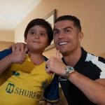 Ronaldo meets young fan during Al-Nassr's Tehran visit