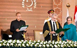 Justice Qazi Faez Isa sworn in as CJP