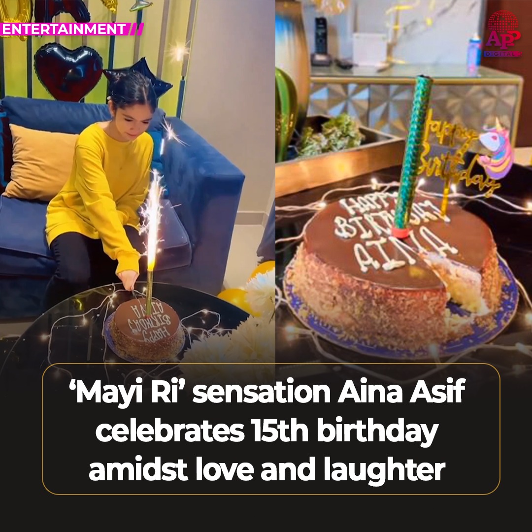 Aina Asif celebrates 15th birthday in style