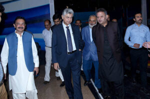 Caretaker Federal Minister for Information & Broadcasting, Murtaza Solangi is visiting PTV Lahore Center.