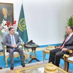 CEO of Pakistan Services Ltd. Murtaza Hashwani called on caretaker Prime Minister Anwaar-ul-Haq Kakar.