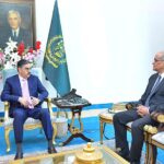 Pakistan's Permanent Representative designate to the United Nations, Geneva Bilal Ahmed calls on the Caretaker Prime Minister Anwaar-ul-Haq Kakar