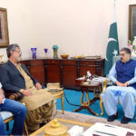 Former member Balochistan Assembly and Provincial Minister Sardar Sarfraz Domki calls on the Caretaker Prime Minister Anwaar-ul-Haq Kakar