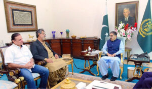 Former member Balochistan Assembly and Provincial Minister Sardar Sarfraz Domki calls on the Caretaker Prime Minister Anwaar-ul-Haq Kakar