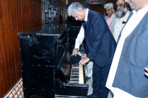 Caretaker Federal Minister for Information & Broadcasting, Murtaza Solangi is visiting PTV Lahore Center.