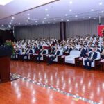 Caretaker Prime Minister Anwaar-ul-Haq Kakar addresses the faculty and students of Xinjiang University.