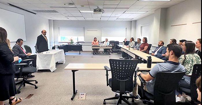 Pakistan’s Ambassador to the United States Masood Khan visits US Foreign Service Institute, interacts with designated US diplomats for Pakistan Underscores the need for promoting diplomats’ exchanges, fostering strong economic partnership.