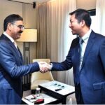 Ren Libo, President, Grandview Institute calls on Caretaker Prime Minister Anwaar-ul-Haq.