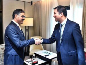 Ren Libo, President, Grandview Institute calls on Caretaker Prime Minister Anwaar-ul-Haq.