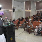 Federal Secretary for Information and Broadcasting Mr. Zahoor Ahmed addressing to the Digital Photographic and Painting Exhibition in connection with Kashmir Black Day organized by Ministry of Information and Broadcasting.