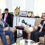 Caretaker Minister for Energy Muhammad Ali had a meeting with Ambassador of the United Stated of America to Pakistan H.E. Donald Blome at Power Division. Areas of mutual interest were discussed in the meeting