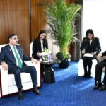 Chairman Amer International Wang Wenyin calls on Caretaker Prime Minister Anwaar-ul-Haq Kakar.