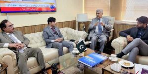 Caretaker Provincial Minister for Science & Technology, Sports & Youth Affairs Dr. Najeebullah called on caretaker Federal Minister for National Food Security & Research. Chairman Pakistan Science Foundation Dr. Shahid Mehmood is also present on the eve.