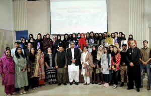 Federal Secretary for Information and Broadcasting Mr. Zahoor Ahmed addressing to the Digital Photographic and Painting Exhibition in connection with Kashmir Black Day organized by Ministry of Information and Broadcasting.