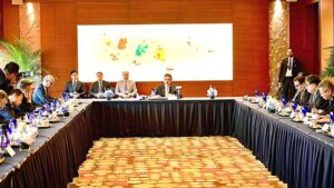 Caretaker Prime Minister Anwaar-ul-Haq Kakar addressing a round table of Chinese Think-Tanks, researcher and scholars from Chinese Institutes. 