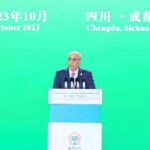 Ambassador Moin ul Haque speaking at the Sichuan Agriculture Expo in Chengdu, China after inaugurating Pakistan National Pavilion