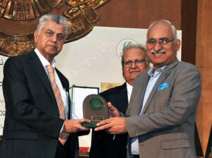 Caretaker Federal Minister for Information and Broadcasting Murtaza Solangi addressing the launch ceremony of the famous author Dr. Farooq Adil's book titled "We Forgot the History of Pakistan's Missing Papers" at AIOU Auditorium.