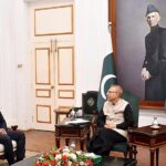 Pakistan's Ambassador-designate to Bahrain, Mr Saqib Rauf, called on President Dr Arif Alvi, at Governor House.