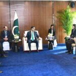 CEO China Communications Construction Company (CCCC) Wang Haihuai and Chairman China Road and Bridge Corporation (CRBC) Du Fei called on Caretaker Prime Minister Anwaar-ul-Haq Kakar.
