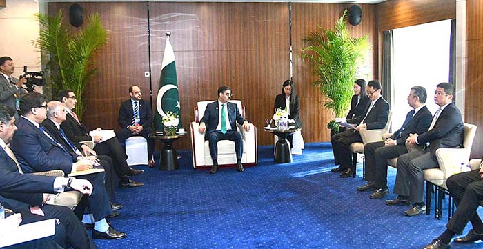 CEO China Communications Construction Company (CCCC) Wang Haihuai and Chairman China Road and Bridge Corporation (CRBC) Du Fei called on Caretaker Prime Minister Anwaar-ul-Haq Kakar.