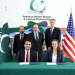 Ambassador Masood Khan witnessing ceremony of extension of agreement on Science and Technology Cooperation between the Government of Islamic Republic of Pakistan and the United States of America at the Embassy of Pakistan Washington DC.